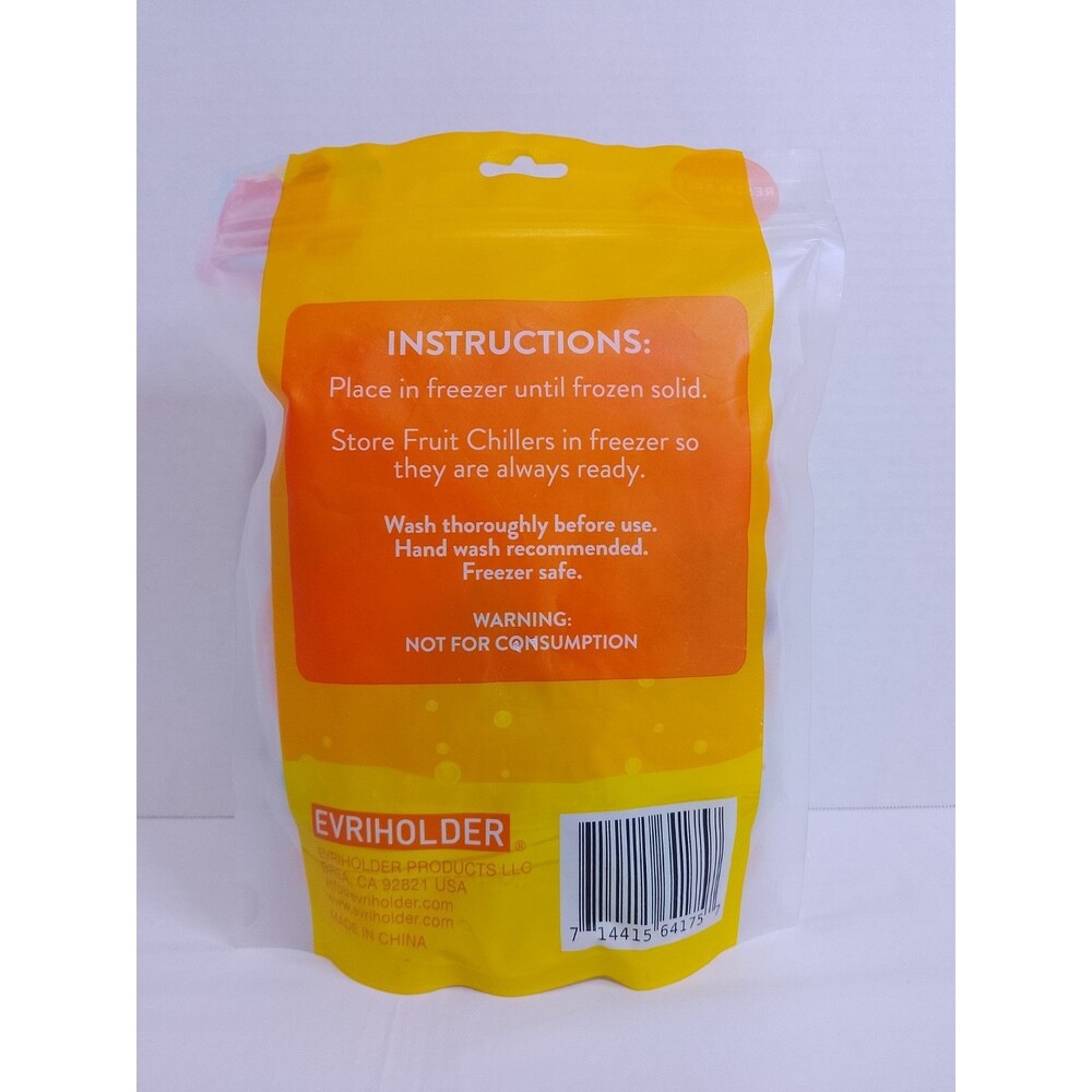 EVRIHOLDER Fruit Chillers Reusable Ice Cubes Drink Coolers 32 Pack NEW - Picture 6 of 8